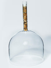 Load image into Gallery viewer, CRYSTAL SINGING BOWLS 6”- PLANT INFUSED PRACTITIONER HANDLE