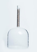 Load image into Gallery viewer, CRYSTAL SINGING BOWLS 6”- PLANT INFUSED PRACTITIONER HANDLE